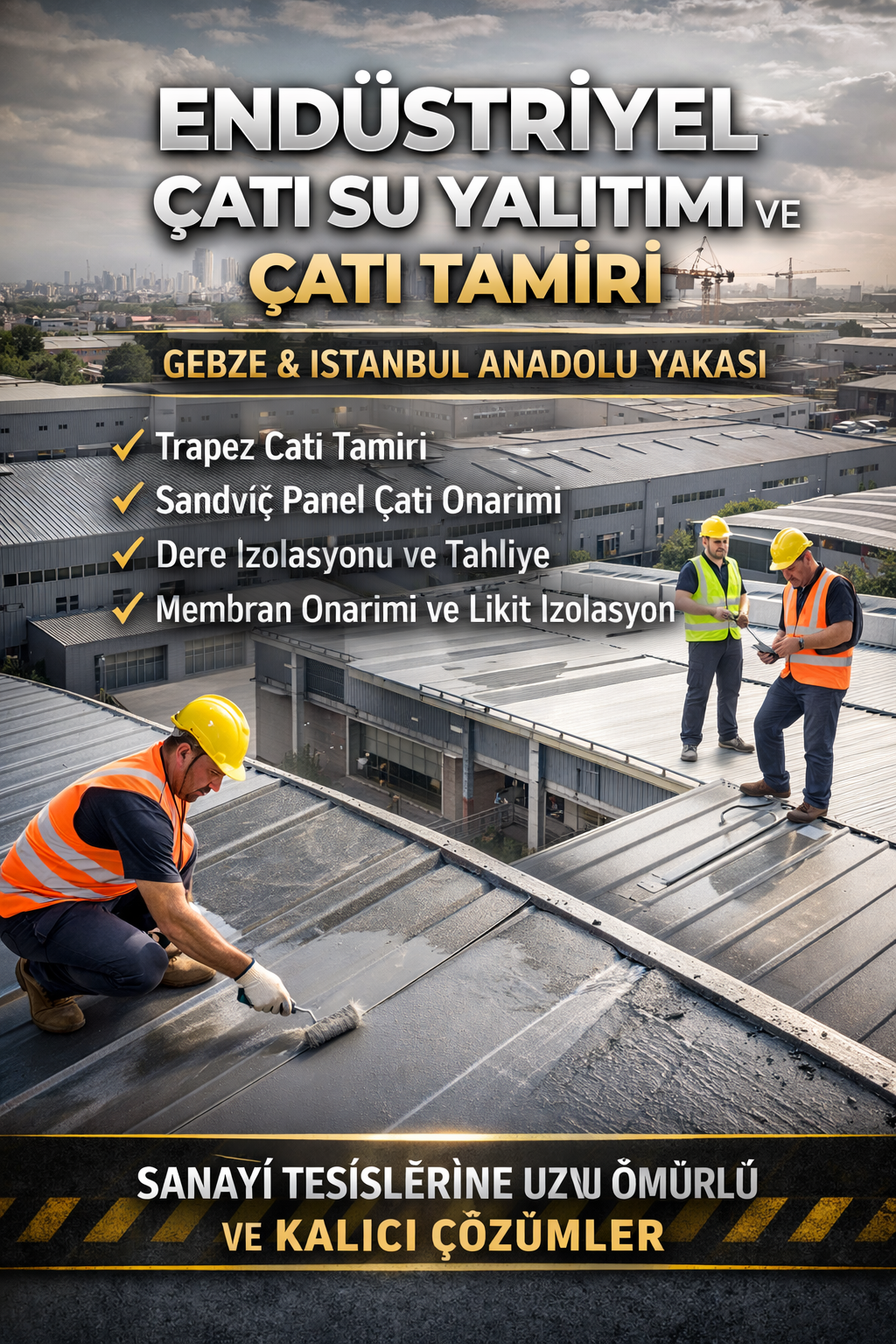 Gebze İstanbul Çatı İşleri ve Çatı Tadilat Hizmetleri